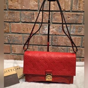 AUTHENTIC LOUIS VUITTON FASCINANTE EMPREINTE RED